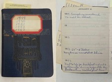 1949-53 vintage 5yr DIARY greeley co HELEN BOWLES betty daily life genealogy picture