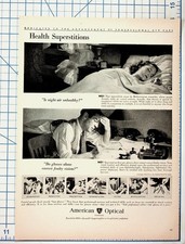 1946 American Optical Health Superstitions Vintage Eye Care Ad picture