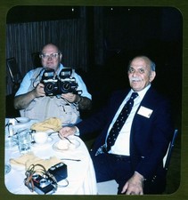 Bill Duggan w/twin Olympus cameras & B. Goetz PSA- Stereo Realist slide #3440 picture