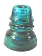 Vintage Hemingray Glass Insulators Beautiful Aqua Blue Green No. 40 4