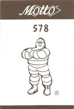 1987 Motto Game Cards #578 The Michelin Man picture