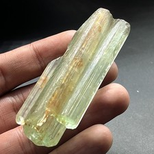 Rare Multi Terminated Aquamarine Crystal – 206 Ct Raw Beryl Pencil Point picture