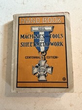 Antique 1920 Handbook Machines and Sheet Metal Work Peck Stow & Wilcox picture