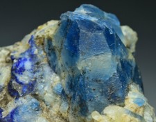 125 Gram Natural Fluorescent Afghanite Crystal with Lazurite On Matrix picture