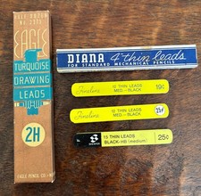 Vintage pencil lead office desk supplies 1930's-70's Scheaffer Diana Eagle VTG picture