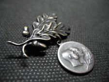 German WW1 patriotic badge 1914. Two Kaisers (Franz Joseph I and Wilhelm II). picture