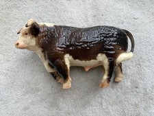 Vintage Breyer Horse #71 Glossy Walking Hereford Bull RED EYES Version Excellent picture