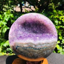 4.29LB Uruguay Natural Amethyst Cave High Level Smile Shape Spiritual Energy picture