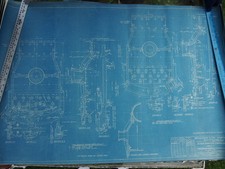 EXTREMELY RARE ORIGINAL BETHLEHEM STEEL WWI ERA HOWITZER GUN CARRIAGE BLUEPRINTS picture
