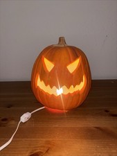 VTG Trendmasters 1993 Light Up Pumpkin Jack O Lantern Halloween Foam Blow Mold picture