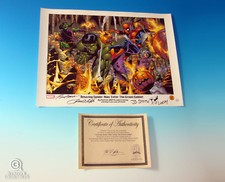 Spider-Man Enter The Green Goblin Lithograph Signed Sketched Symbiote COA picture
