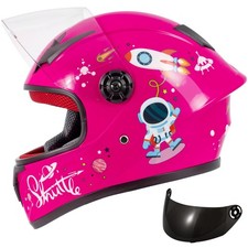 Helmelkin Full Face Motorcycle Helmet Pink Small picture