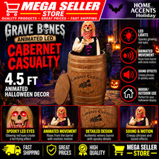 Home Accents 4.5 FT Animated LED Cabernet Casualty Halloween Prop 26SV24841 picture