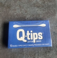 Vintage Flexible Q-Tips Cotton Swabs ( 10 count) #291756 - 100% Cotton NEW picture