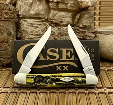 Case XX USA 2025 Yellow Bone MUSKRAT 1/500 Diamond XX Muskrat Pocket Knife picture