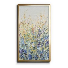 Renditions Gallery Wildflower Panel I 8x16 Gold Framed Canvas Wall Art picture