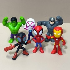 Lot 6pcs 2.5'' Spider-man Rhino Marvel Spidey And His Amazing Friends Figure picture