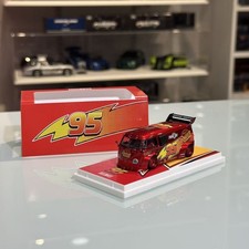 1:64 Scale T1 Lightning McQueen Metallic Red Livery Diecast Alloy Car Model picture