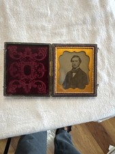 Antique Civil War Era Ambrotype Portrait – Original Union Case – c. 1855–1865 picture