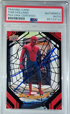 Upper Deck 2017 Marvel Spider-Man Homecoming #14 Tom Holland Auto PSA/DNA picture