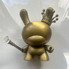 Kidrobot Dunny Gold Metallic Vinyl Art Toy Figure w/ Accessory,Tristan Eaton picture