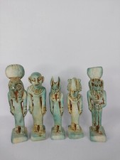COLLECTION OF 5 RARE Ancient Egyptian Antique 5 Statue Amulets Protect of Graves picture