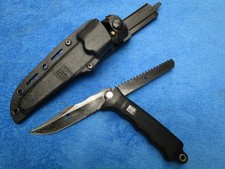 VINTAGE ORIGINAL SOG SEAL REVOLVER ROBERSON DAGGER SAW FOLDING KNIFE AND SHEATH picture