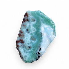 Pure natural ocean blue rough Dominican Larimar 46mm picture