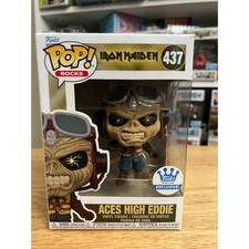 EXCLUSIVE Aces High Eddie Funko Pop #437 Iron Maiden Rocks Music Metal Vinyl Toy picture
