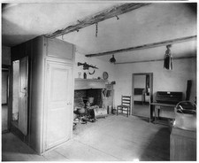 Photo:Adams Cottage Quincy MA c1897 Kitchen Interior Shelf Fireplace picture