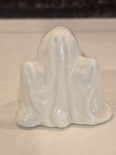 Vintage 1980s Halloween Mini Ceramic Ghost Figurine Retro Mold Small Figure 2