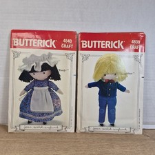 Vintage Butterick Craft Patterns Lot 2 Uncut FF 4840 4839 Joan Walsh Anglund OOP picture