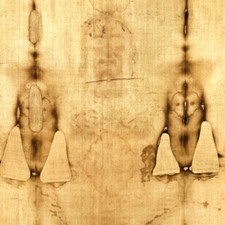 Shroud of Turin Full Fabric Print Jesus Easter Lent HolyWeek Christmas Gift picture