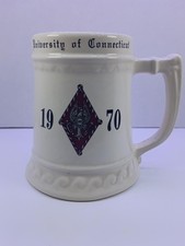 Vintage 1969 University of Connecticut Ceramic Beer Stein Mug UCONN Crest picture