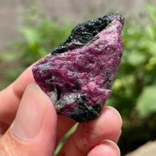 36g Natural Ruby Zoisite Quartz Crystal Rough Mineral Specimen Healing picture