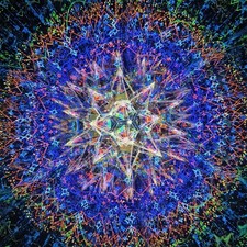 Starry Night Traveler Triple Prism Kaleidoscope 6.7x5.8x22.3cm Gift picture