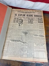 1925 Arizona Gazette Bound Newspapers SEPT & OCT - MLB Ruth, State Fair, Car Ads picture