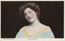 VINTAGE REAL Hand-Coloured PHOTO MISS ADA REEVE Philco Series POSTCARD picture