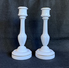 2 x Royal Worcester Candle Holders Bone China Made In England 3732 picture