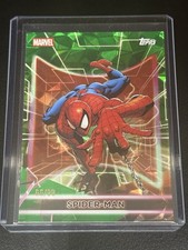 2026 Topps Neon Marvel Spider-Man #4 Green Diamanté 66/99  picture