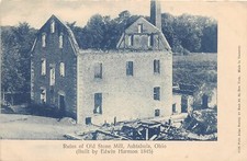 J26/ Ashtabula Ohio Postcard c1910 Ruins old Stone Mill Edwin Harmon 238 picture