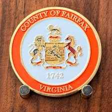 Fairfax County Virginia Public Works Env Services Challenge Coin  M#24 picture