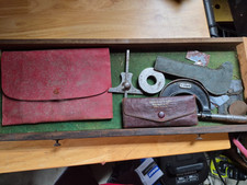 Vintage Starrett Lufkin Machinist Precision Tool Lot Gauges Protractor Shims picture
