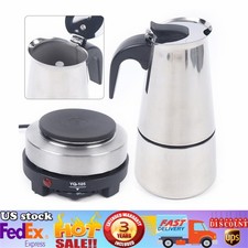 Coffee Maker,Stovetop Espresso Coffee Maker Moka Coffee Pot with Electric Stove picture