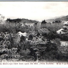 c1910s Japan Villa Inabata Bird's Eye View from Hill Kyoto Collotype Postcard picture