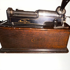 Edison Phonographs Home Phonograph Cylinder Phonograph w/ Horn picture