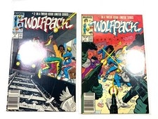 Marvel Comics Wolfpack #1,2 (1988) Copper Age Comic Book Lot of 2 Newsstand picture