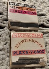 2-Vintage La Fonda Del Sol Matchbooks picture