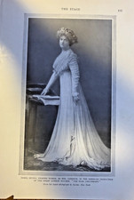 1909 Vintage Illustration Actress Isabel Irving Starring in The Flag Lieutenant picture