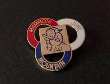 Mammoth Lakes June Mountain Enamel Ski Pin RARE VTG 1990s Olympic Training Site picture